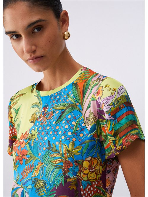 T-shirt woman multicolor LIU JO | WA6512T473A/P9363